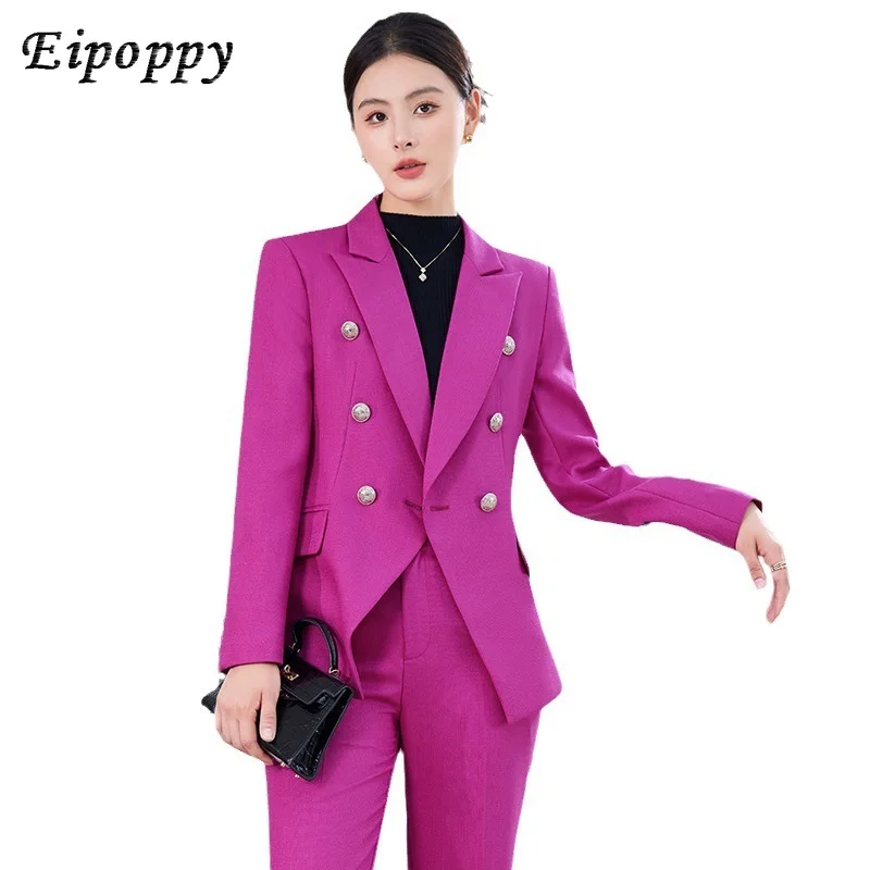 

Business Suit Coat Women's Autumn and Winter New High Sense Fashion Long Sleeve Suit Suit Manager Ol Overalls