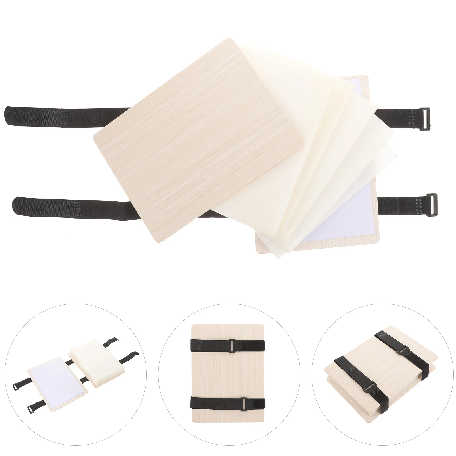 

1 set Flower Press Kit Dried Floral Nail Art DIY Plant Embossing Tool Microwave Leaf Drying Set Wood Plate Sponge Pressure