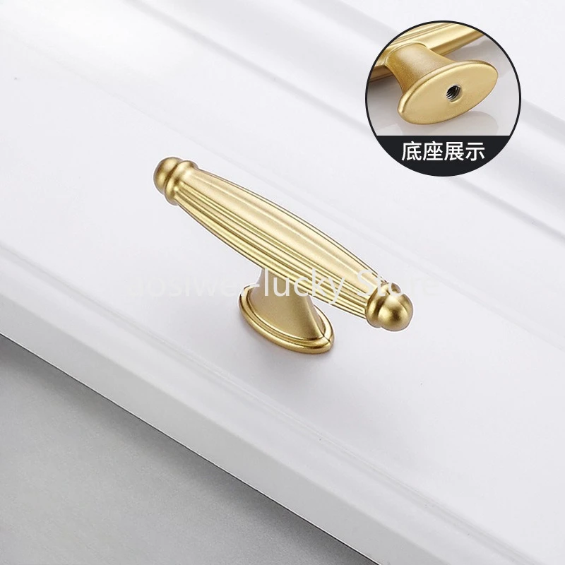 

European Style Cabinet Handles Solid Brass Kitchen Cupboard Pulls Drawer Knobs Furniture Handle Hardware