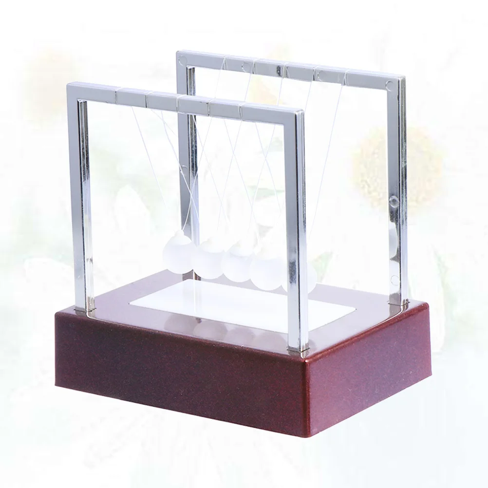 

1pc Glow Newton'S Cradle Ball Desktop Decoration Led Pendulum Physics Science For Office Home Kids Gift No