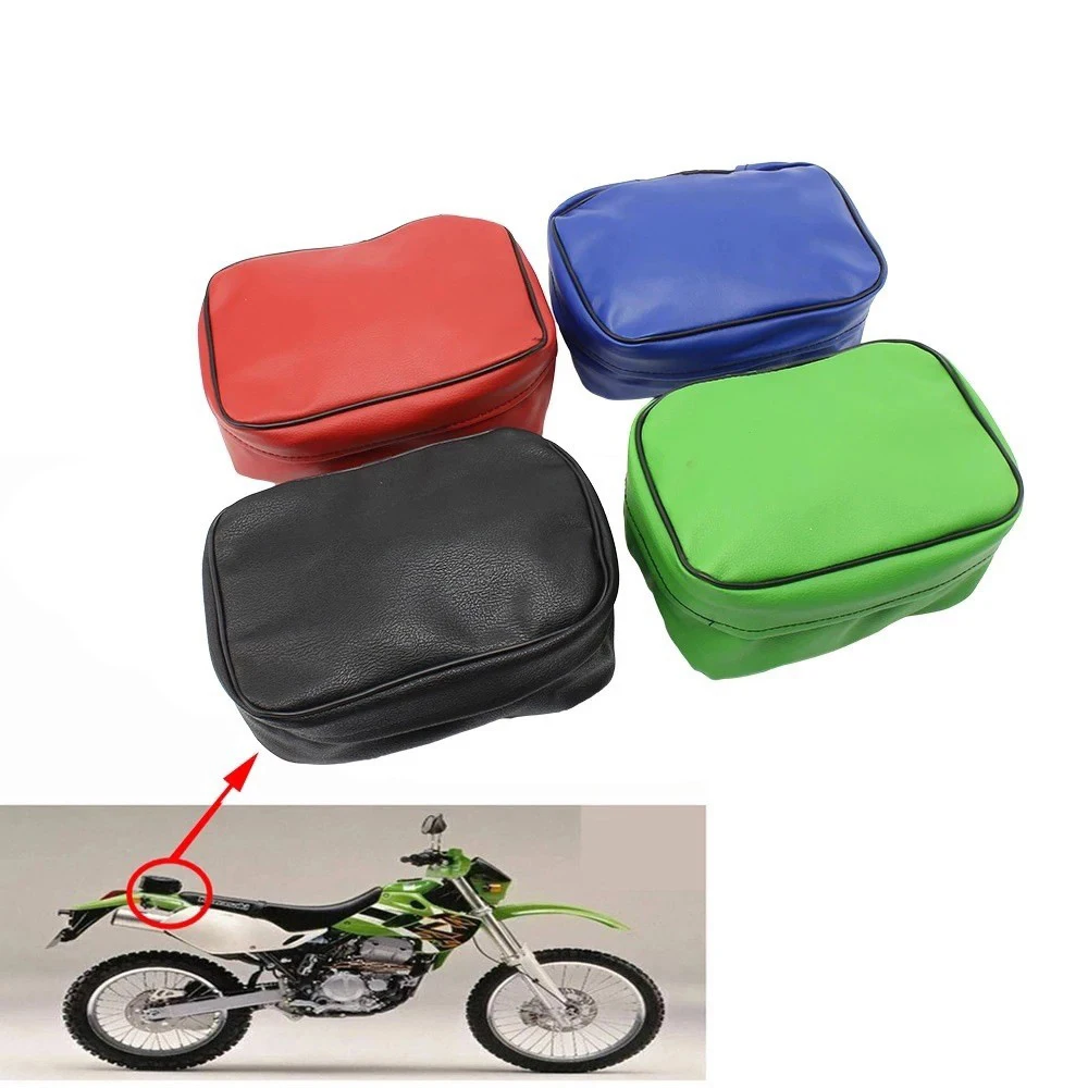 

Off Road Motorcycle Rear Tool Bag Tail Kit Storage PU Leather Waterproof Durable For Honda CRF150/250 CRF450 XR250R XR350R XR600