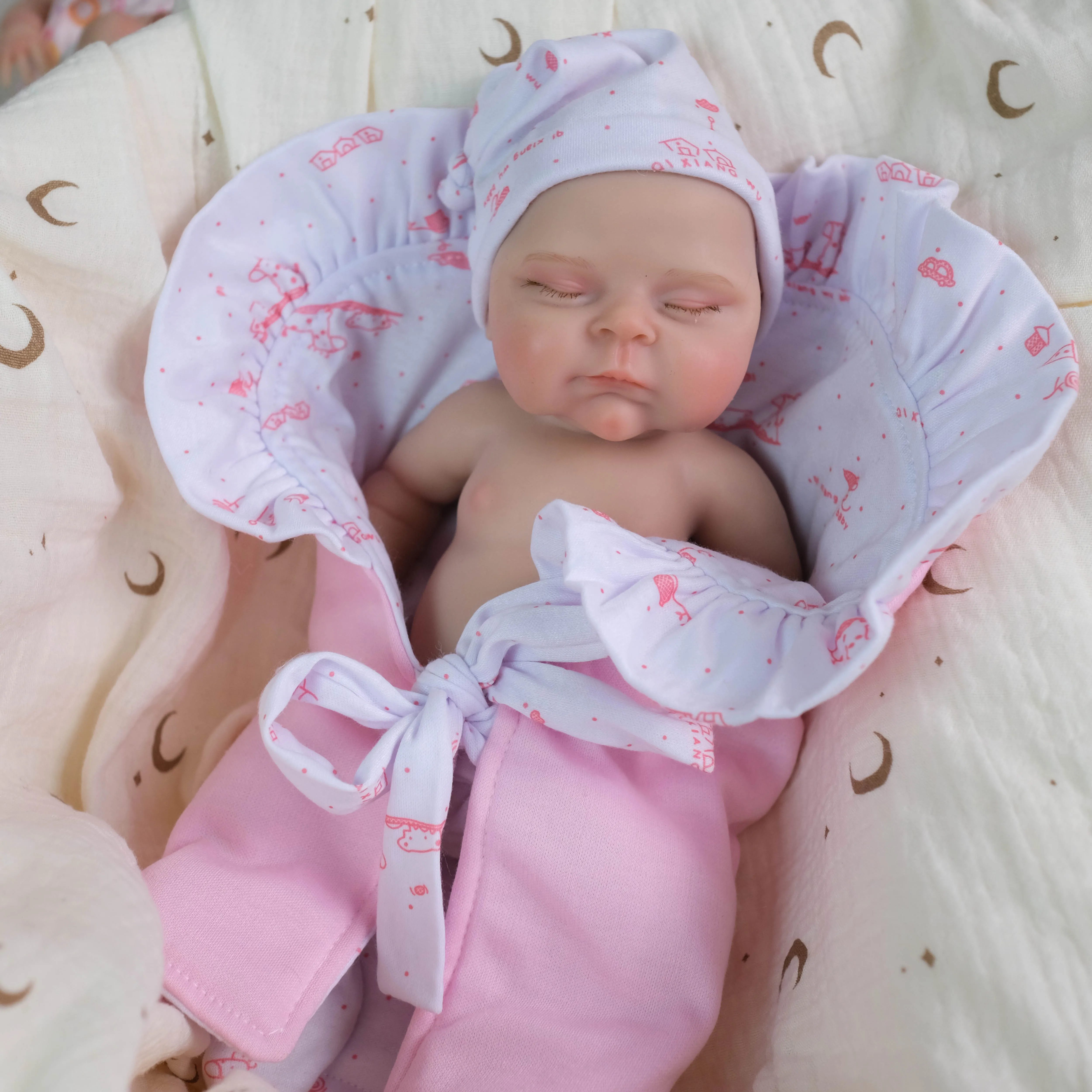 NPK – bouche en Silicone élastique Super doux de 12 pouces, peut ouvrir la poupée de collection de fille pêche solide