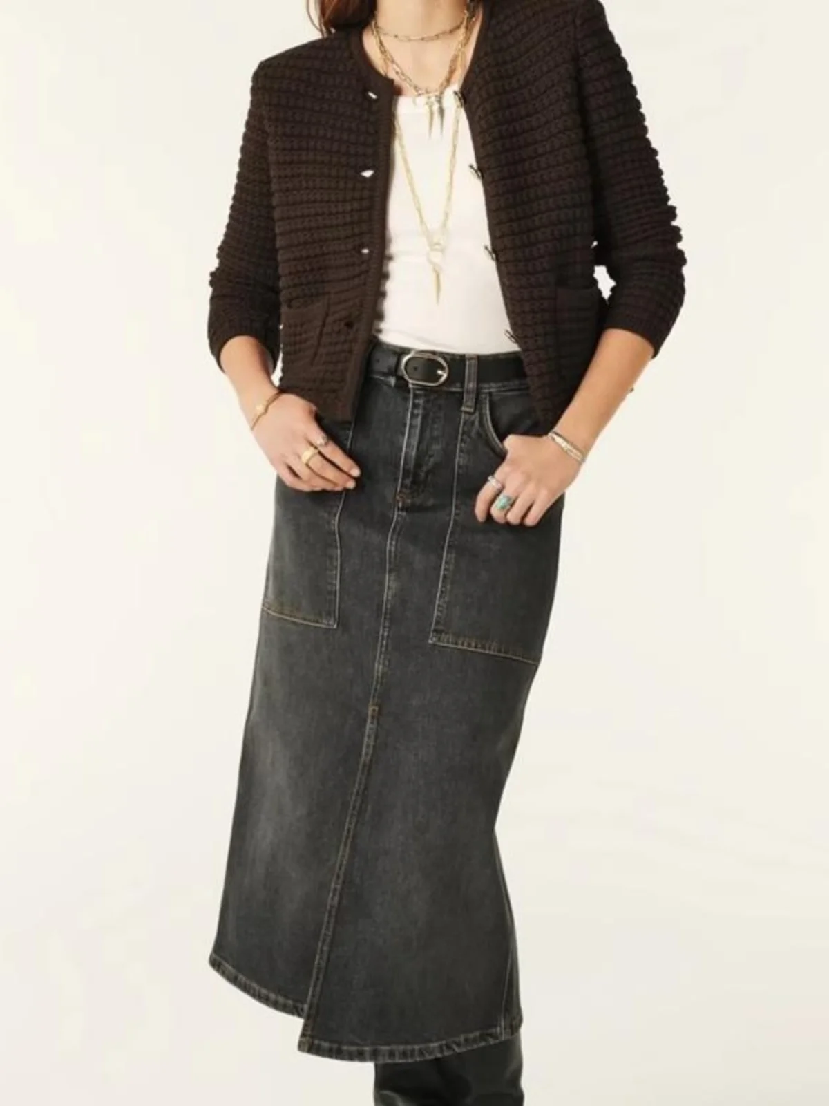 Nieuwe kleur BS puur katoen gebreid vest jas enkele knop Bla Ele Thi Weave lente zomer herfst dames Faion