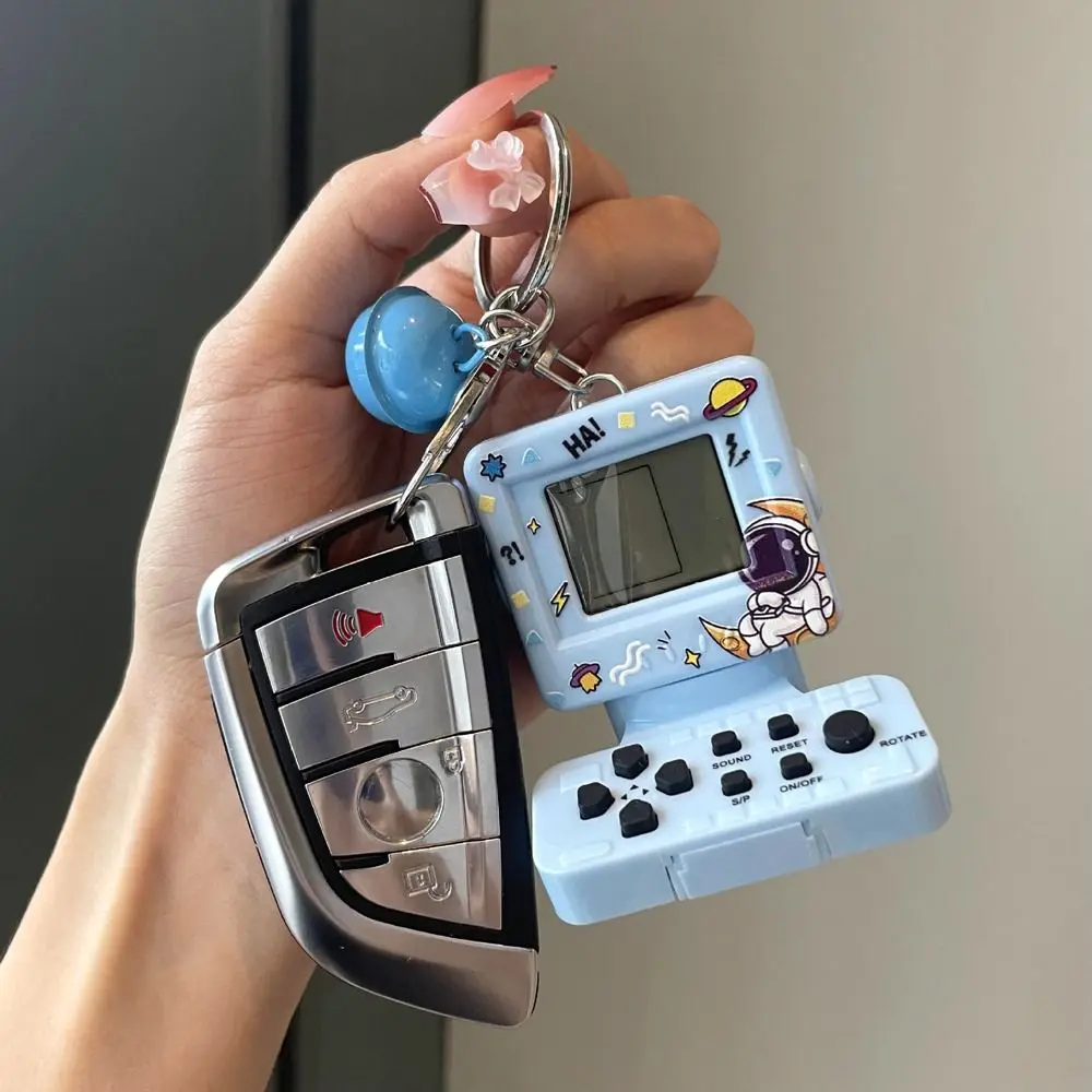 Cartoon Trendy Car Accessory Alloy Children Gift Game Console Bag Pendant Girls Key Chain Key Ring Car Key Chain