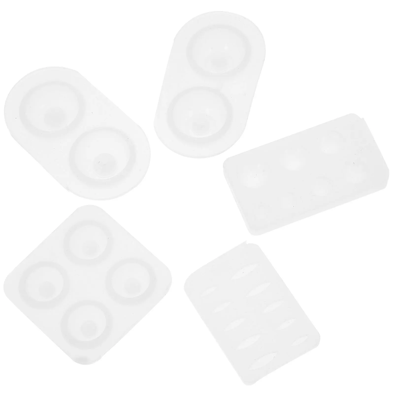 

5pcs Silicone Making Craft Jewelry Handmade Epoxy Eye Diy Silicone Casting Mold Eye Mold Eyeball Resin Craft Tool