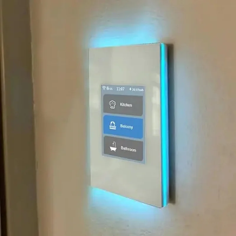 

Умный Wi-Fi выключатель Lanbon L8 LCD на 1, 2, 3 клавиши для управления освещением, двух- и трехклавишный, для домашней автоматизации, совместим с Home Assistant и Alexa