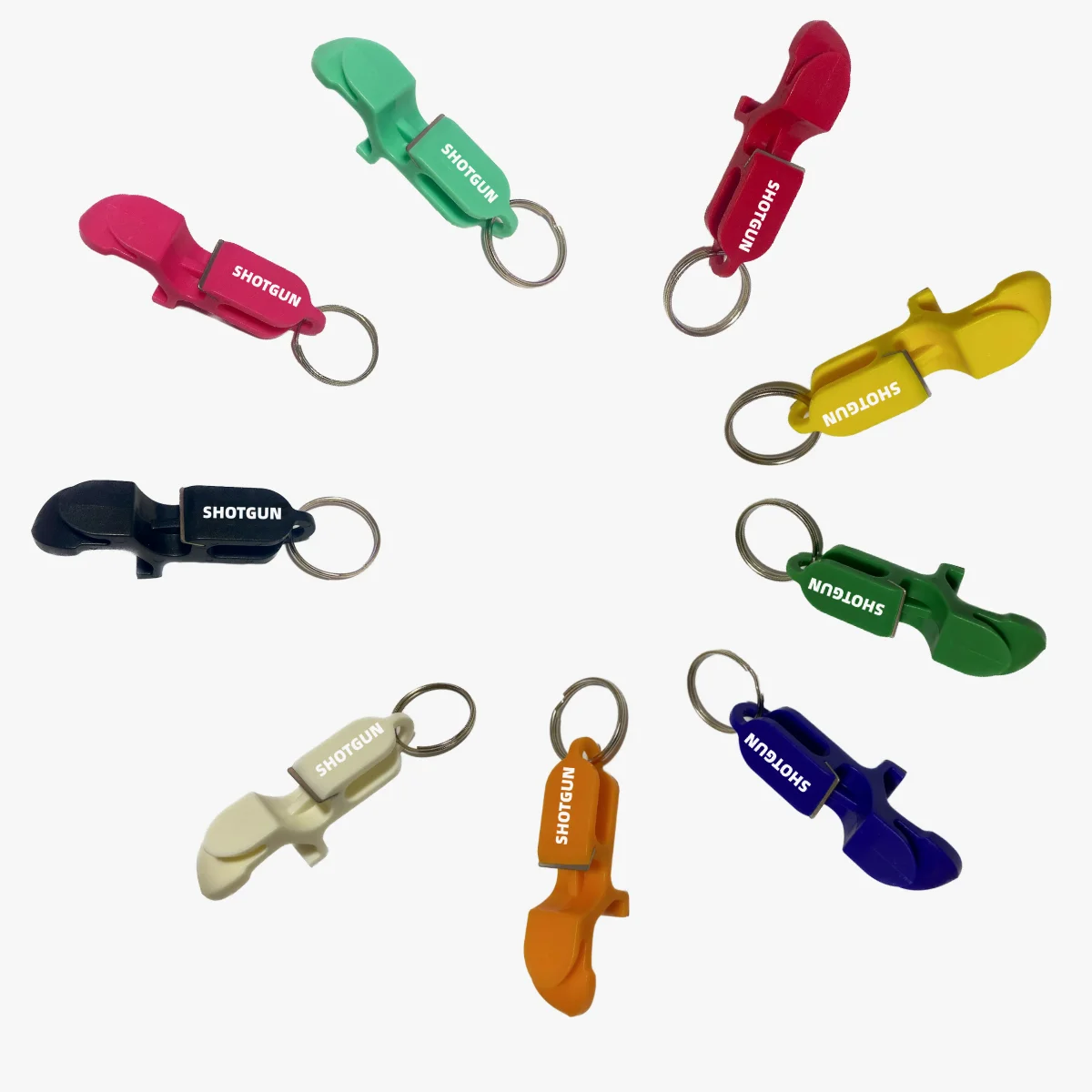 1pc SHOTGUN Bottle Opener Keychain 3 in 1 Plastic Can Opener Key Ring - Perfect For Parties, Birthday Wedding Anniversary Gift