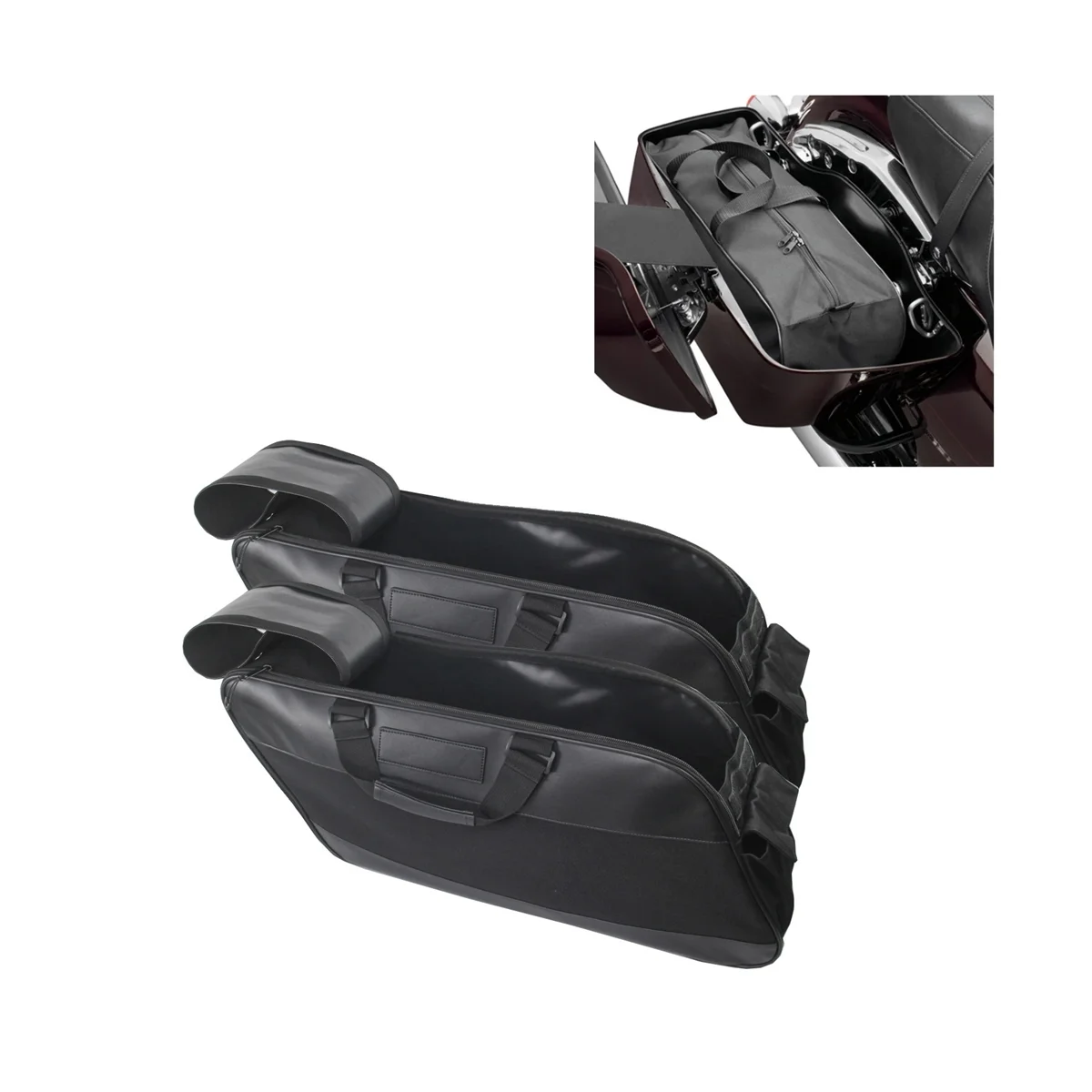 Motorcycle Saddle Bag Luggage Rack Saddlebag