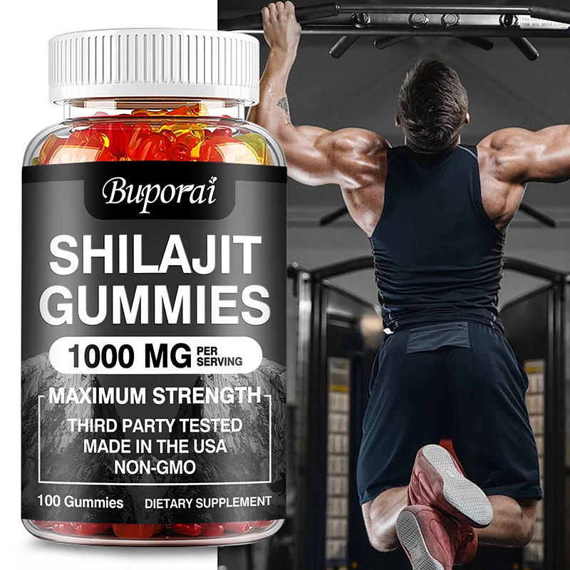 Gomas Shilajit - Apoia a saúde imunol, aumenta a energia, melhora a função cognitiva, reduz a fadiga e aumenta o metabolismo