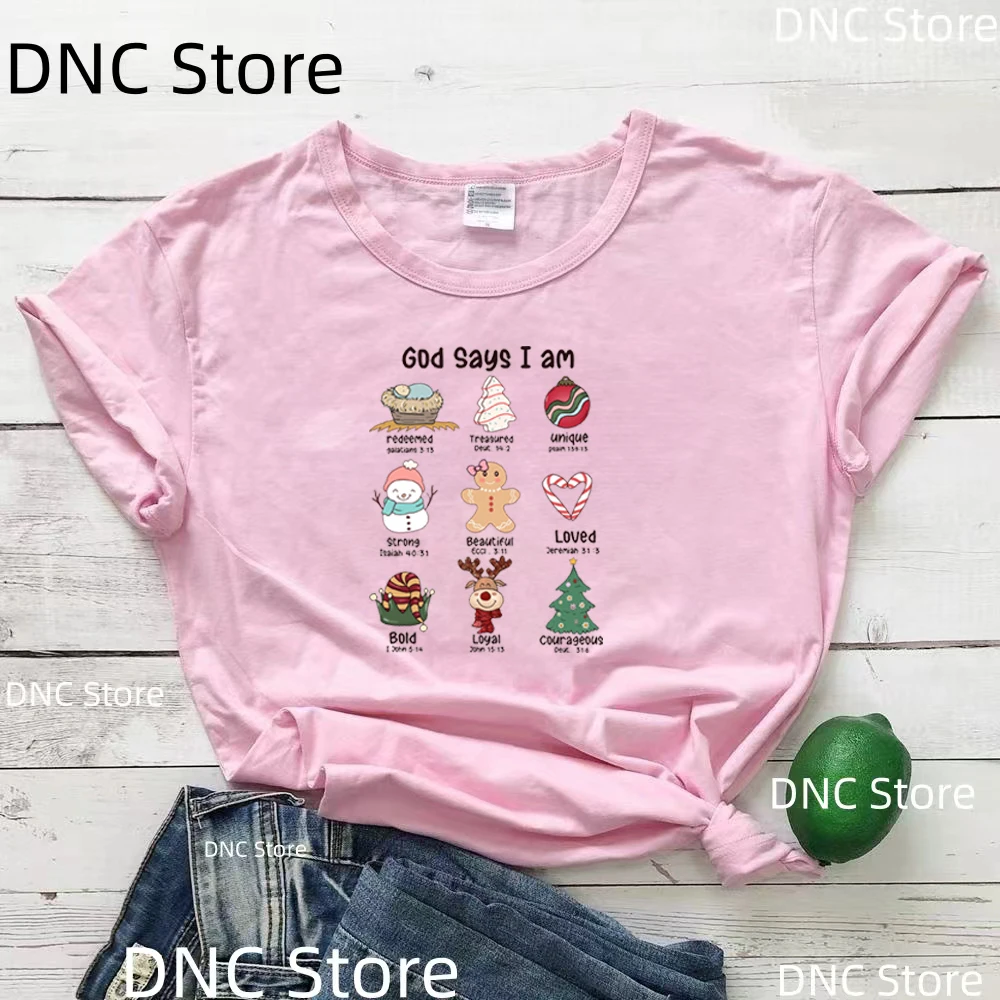 الله يقول أنني جميلة وأحب ذلك الجرافيك المطبوعة التي شيرت المرأة الصيف موضة Harajuku Y2k قصيرة الأكمام التي شيرت الإناث بلايز