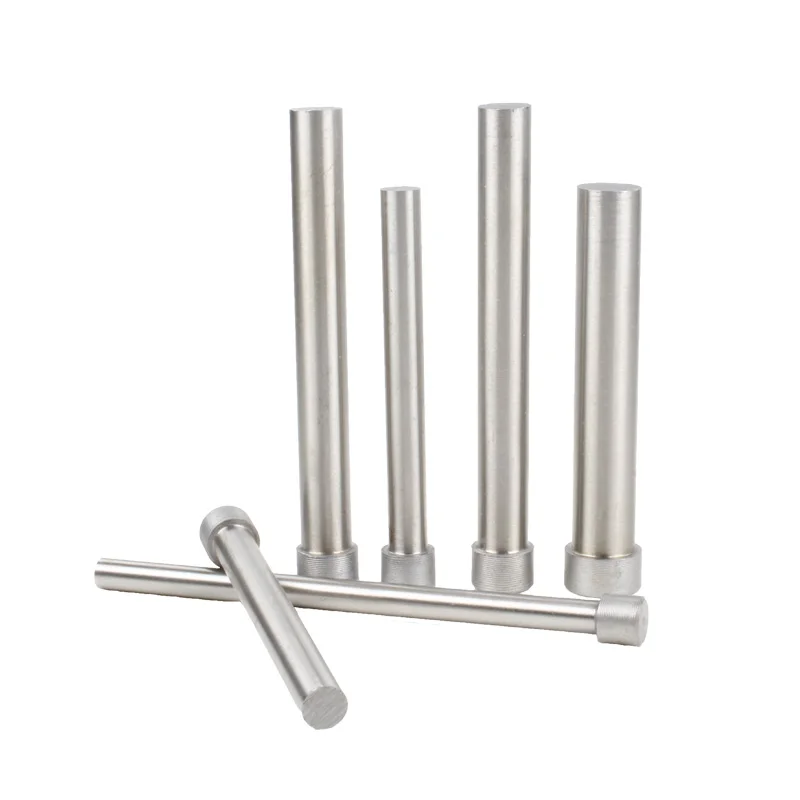 

10pcs 65Mn Round Head Ejector Pin D7x100mm-D9x300mm Precision Plastic Mold Punch Pins