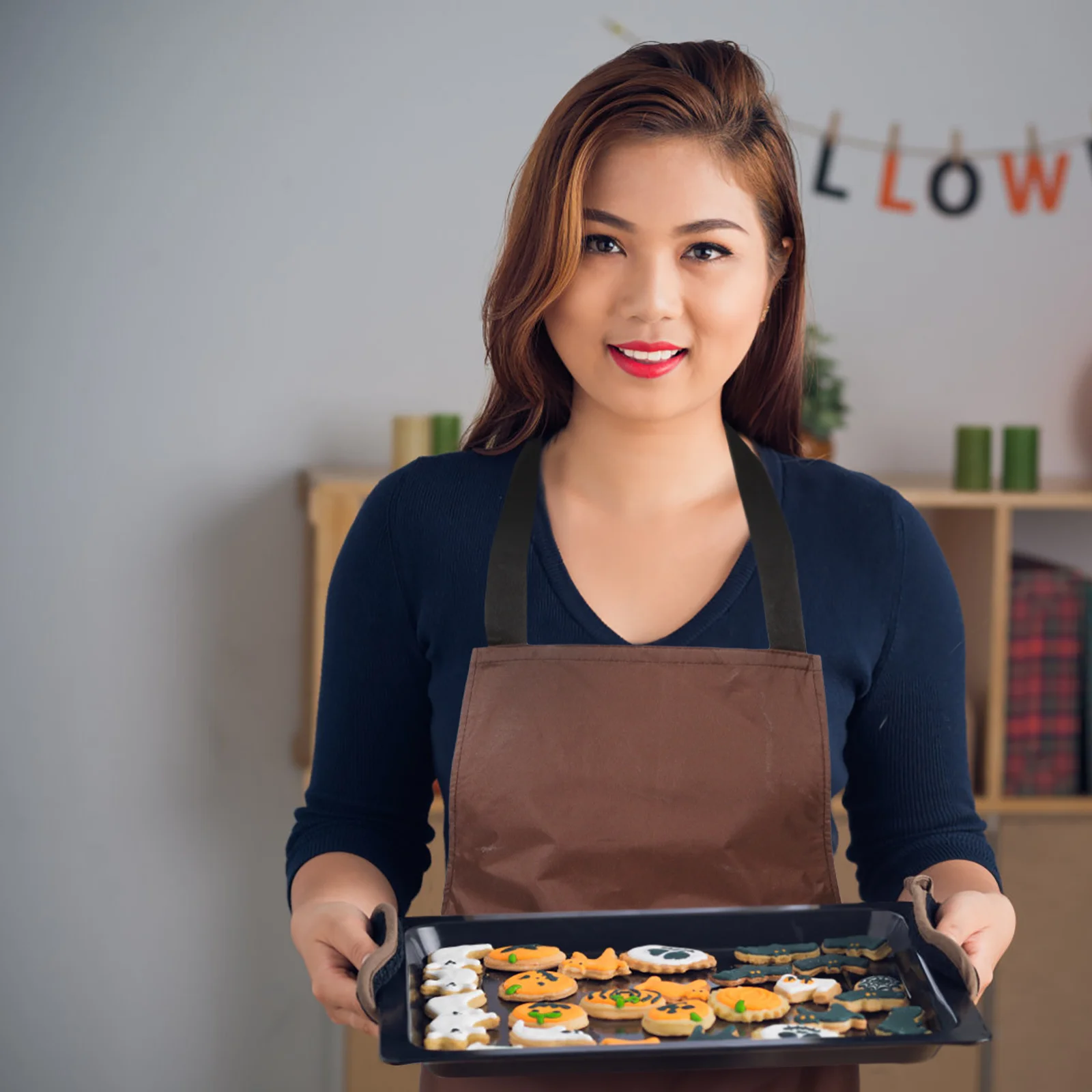 

Waterproof Apron Pvc Adjustable For Kitchen Cooking Women Chef Household Studio Laboratory Use Apron With Pocket