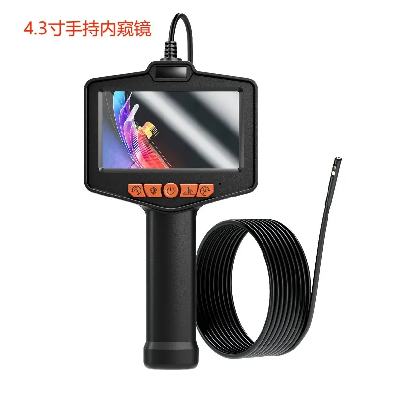 4.3 Inch HD Endoscope with Display 1080P Hardwire Semi-rigid Wire Auto Repair Industrial Pipeline Camera