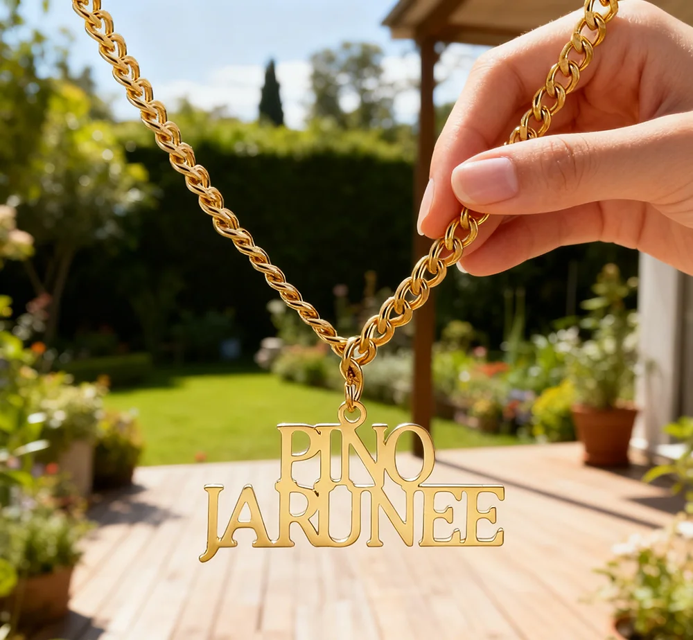 DODOAI الكوبية سلسلة اسم القلائد وقلادة رسائل اسم مخصص سحر للرجال النساء مطلية بالذهب الهيب هوب مجوهرات هدية عيد ميلاد #3
