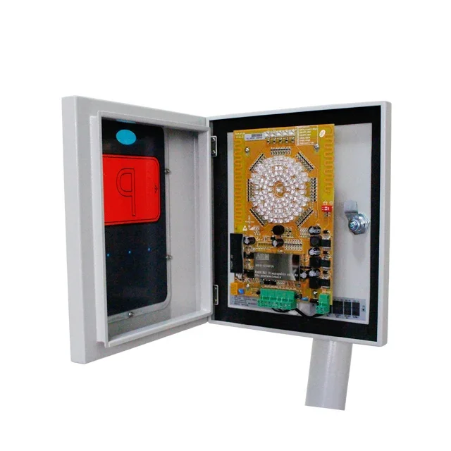 Lector de tarjetas RFID con etiquetas activas para sistema de gestión de aparcamiento y control de acceso
