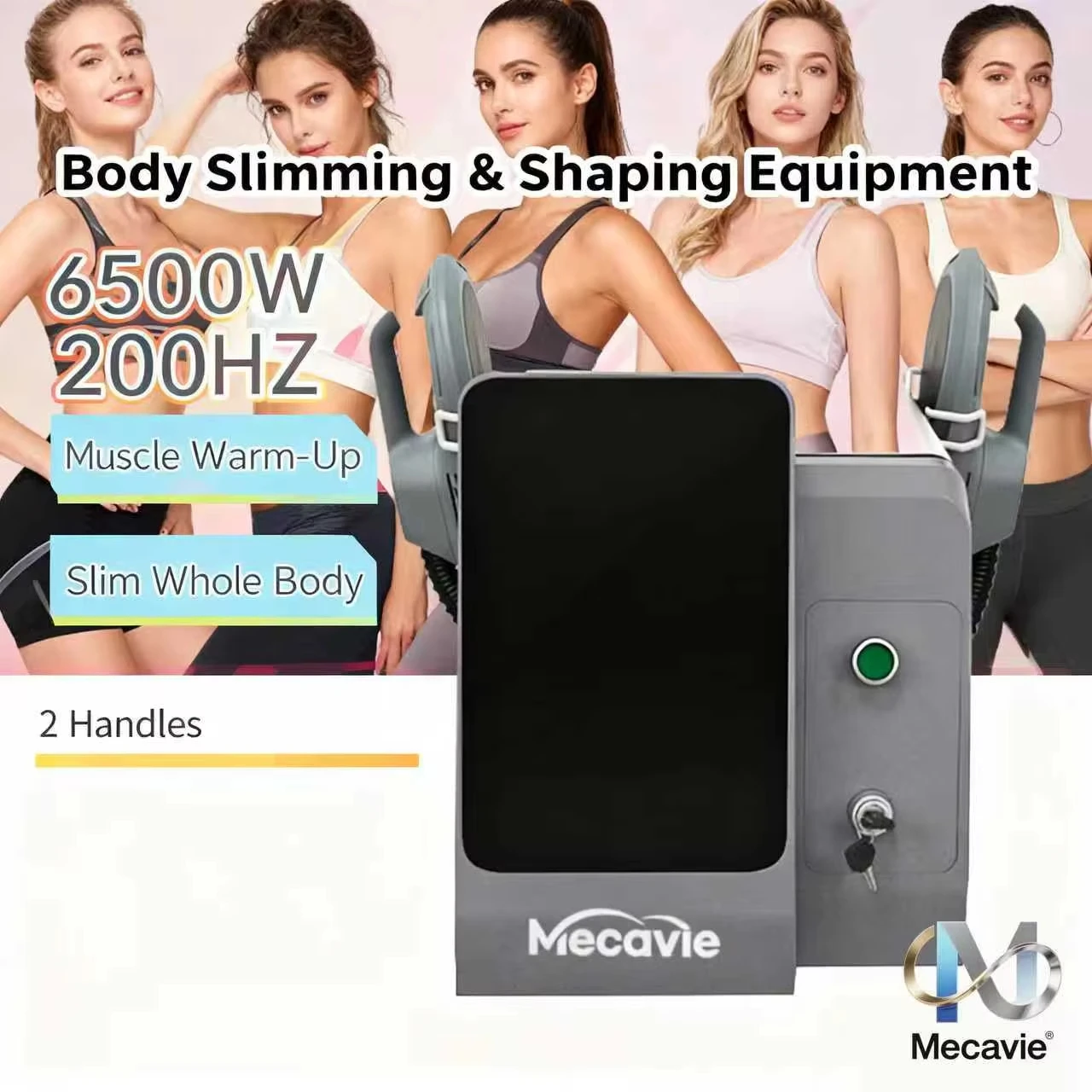

MECAVIE 2026 6500W Body Firming Apparatus RF EMS Stimulation Fat Removal Muscle Building for Fitness Beauty Health Muslim