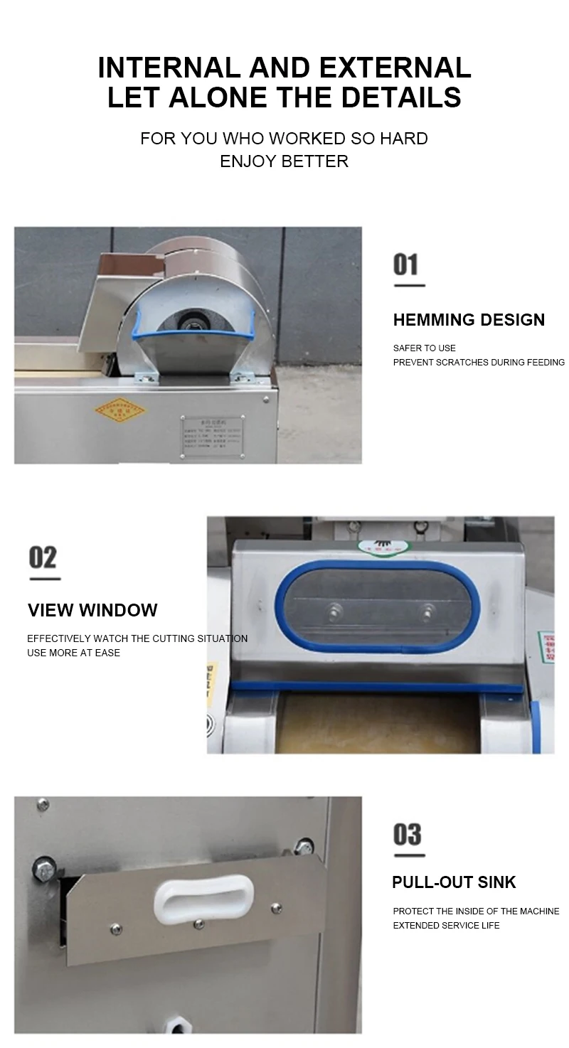 660형 상업용 다기능 야채 절단기 전자동 슬라이서 슈레더 다이서