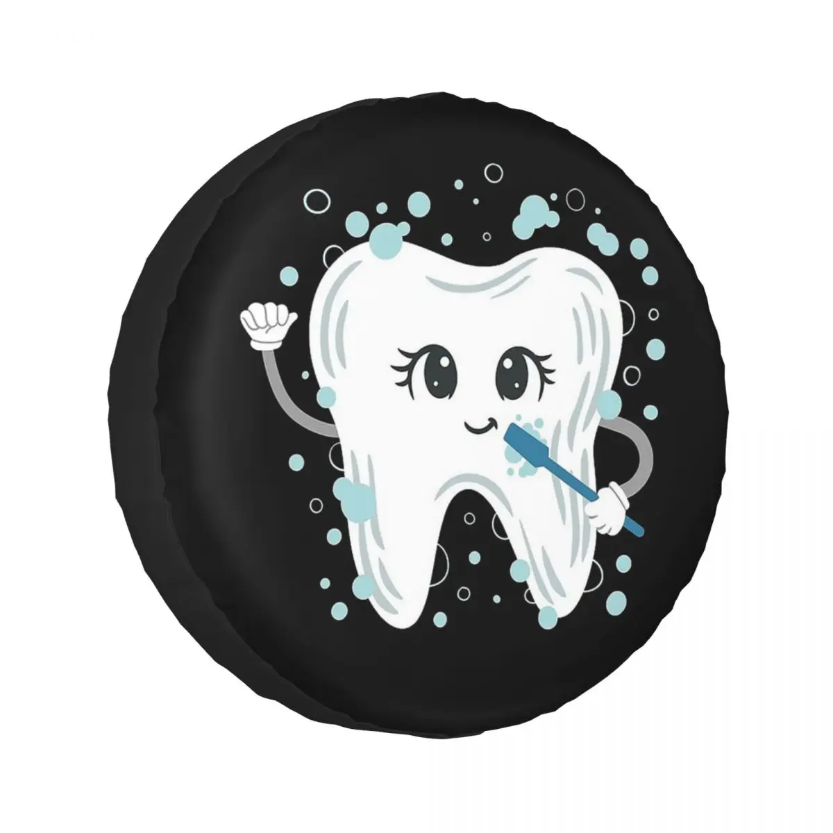 Custom Dentist Tooth Teeth Spare Tire Cover for Car Trailer 4x4 Wheel Protector Covers 14