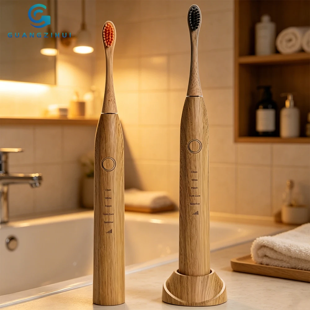 Smart 2 Minutes Wireless Charging Eco Friendly Sonic Sustainable Head Battery Powered Soft Electric Toothbrush Travel for Home