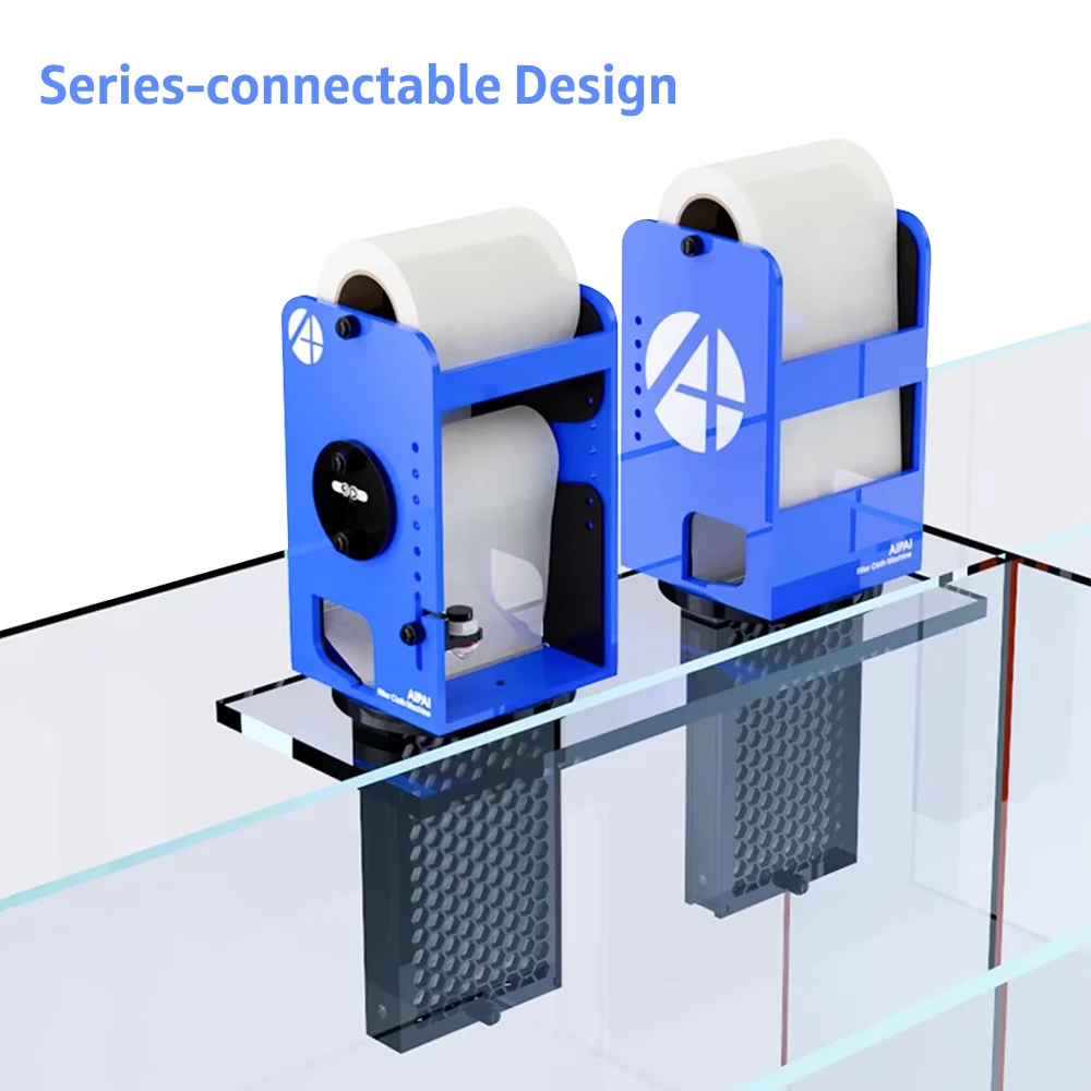 

Hot AIPAI FIO Smart Filter Roller System with LCD Screen Controller APP Control Filter Cloth Machine Aquarium Automatic Filter