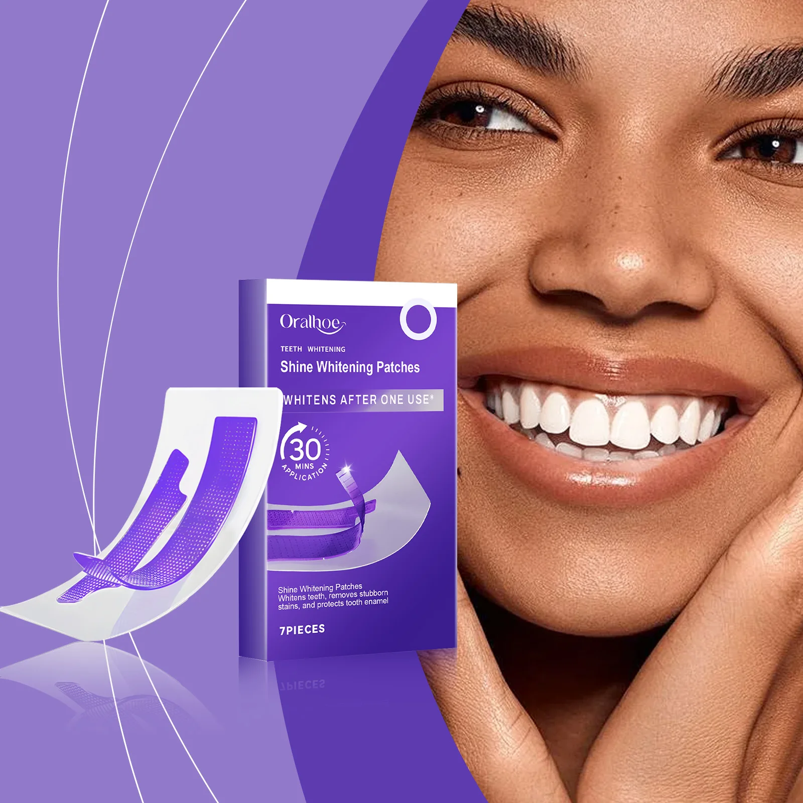 Teeth Whitening Strips Cleaning Dental Yellow Plaque Stains Removal Bleacher Restore Bright Tooth Oral Hygiene Care Stickers Gel