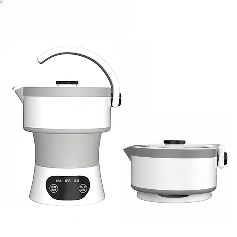 

# l 110V/220V Portable Travel Folding Electric Kettle Silicone Hot Water Heater Teapot Foldable Camping Coffee Boiler Milk Warme