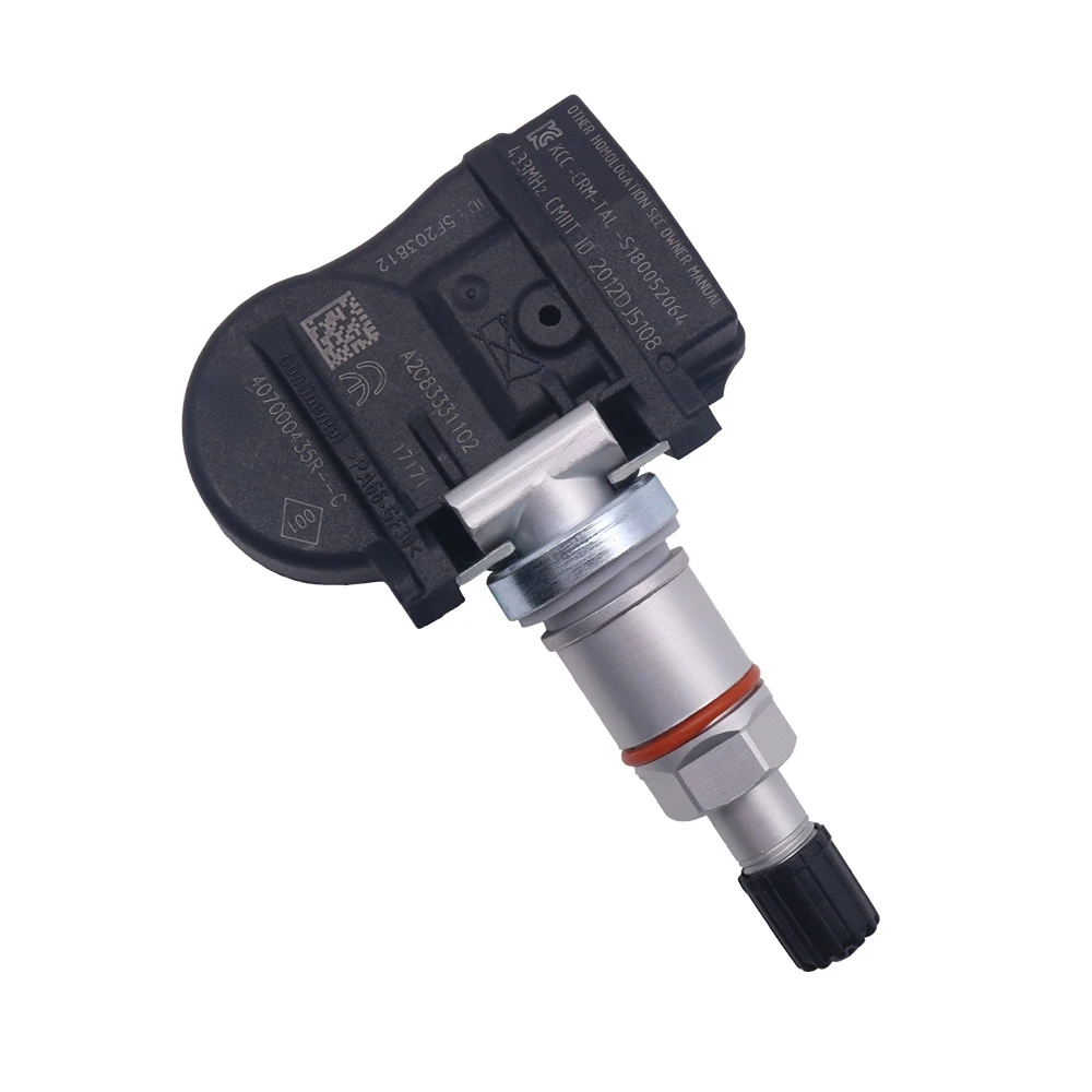 TIRE PRESSURE SENSOR FOR 2012-2019 RENAULT ZOE 433MHz TPMS TIRE PRESSURE MONITORING SYSTEM 407000435R 407003743R