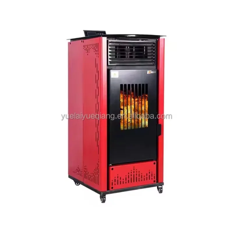 【Best-selling】New Biomass Pellet Household True Fire Heating Furnace, Commercial Automatic Heating Furnace, Intelligent Hot air