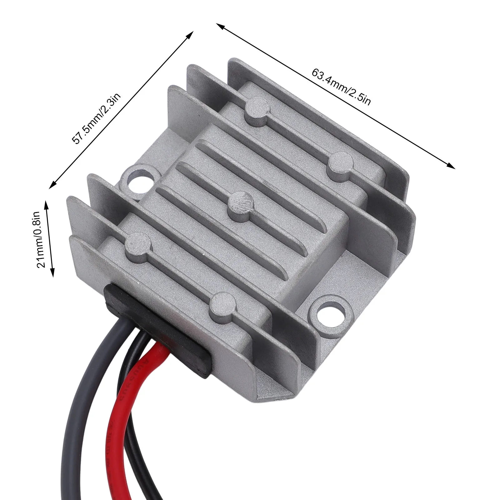 Satellite Power Converter IP68 Rain Proof Step Up Converter Power Cord Rugged Portable Easy Installation 3.2ft Length for Home