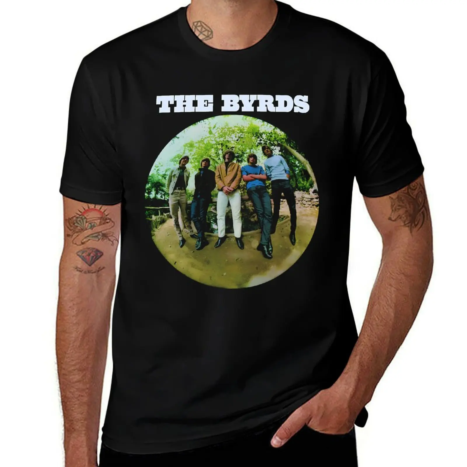

Byrds Band Rock T-Shirt tees oversize t-shirts man new edition men graphic t shirts