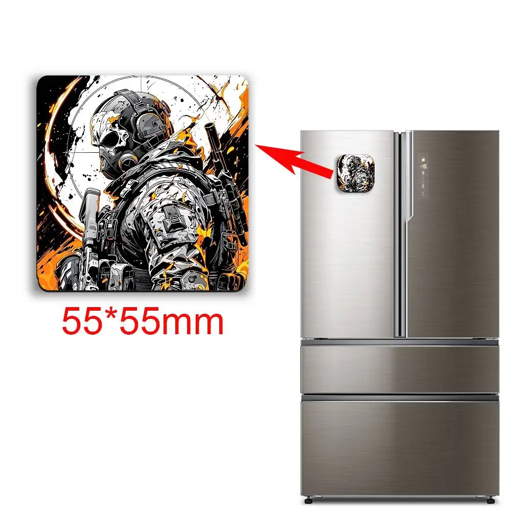 GAME Battlefield BF Magnetic Sticker Fridge Magnets No Falling Off Fit for Refrigerators All Metal Surfaces Home Decor