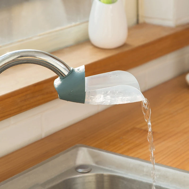 Hot Sale Faucet Extender Silicone Water Tap Extension Sink Children Washing Device Bathroom Kitchen Accessories Faucet Extension