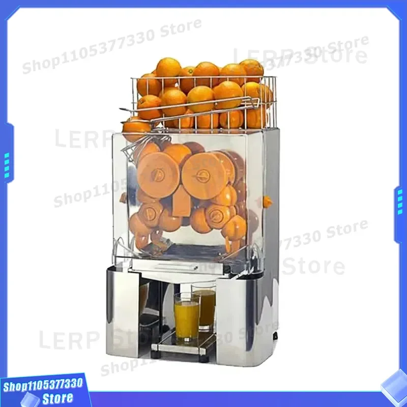 Commercial Automatic Fresh Orange Juice Machine Electric Citrus Squeezer for Restaurant Bar Heavy Duty Stainless Steel Juicer
