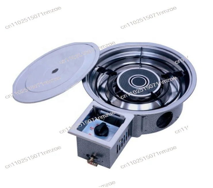 

Indoor Infrared Propane Gas BBQ Grill Table - Commercial Restaurant Flat Top Gas Griddle