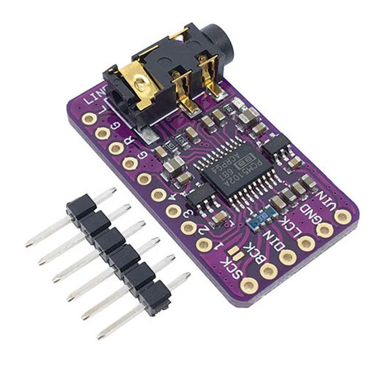 PCM5102 I2S IIS Digital Audio DAC Decoder Module Stereo DAC Digital-To-Analog Converter Voice Module For Raspberry Pi