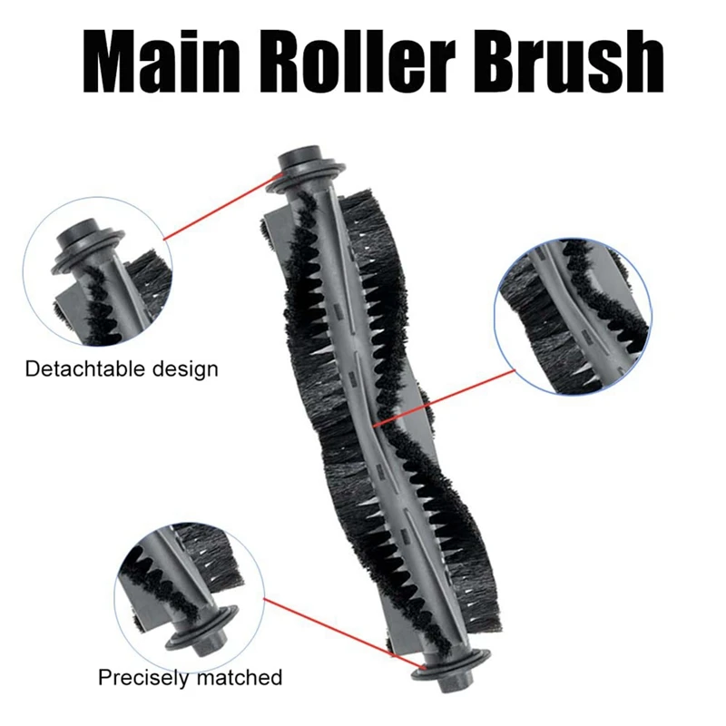 ●Main Brush Filters Side Brushes Kit for P20 Robot Vacuum Cleaner Replacement Spare Part Accessories Set-ABFB