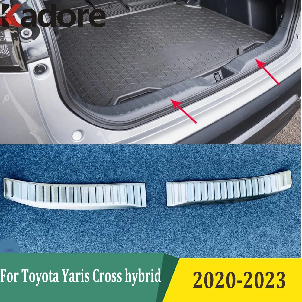 

Для Toyota Yaris Cross hybrid 2020-2022 2023 Защитная Накладка на порог заднего бампера