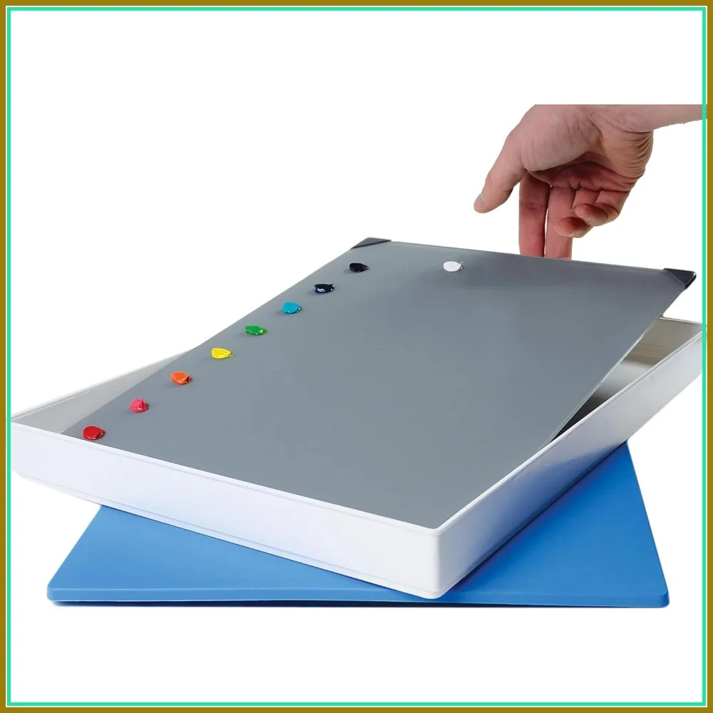 

Tempered Glass Palette 12x16 with Airtight Seal - Keep Oil Paint Fresh, Transport Safely