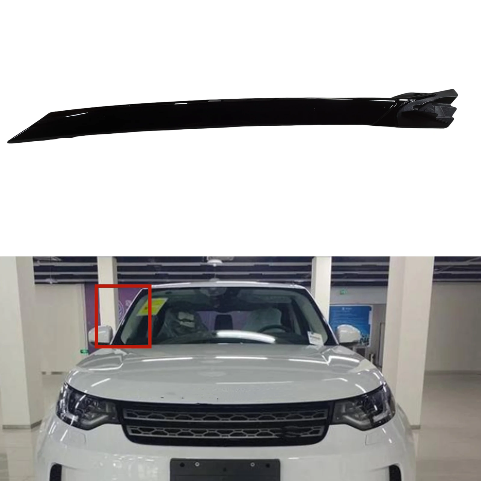 

Front Windshield A Pillar Moulding Trim Cover For Land Rover Discovery 5 2017-2020