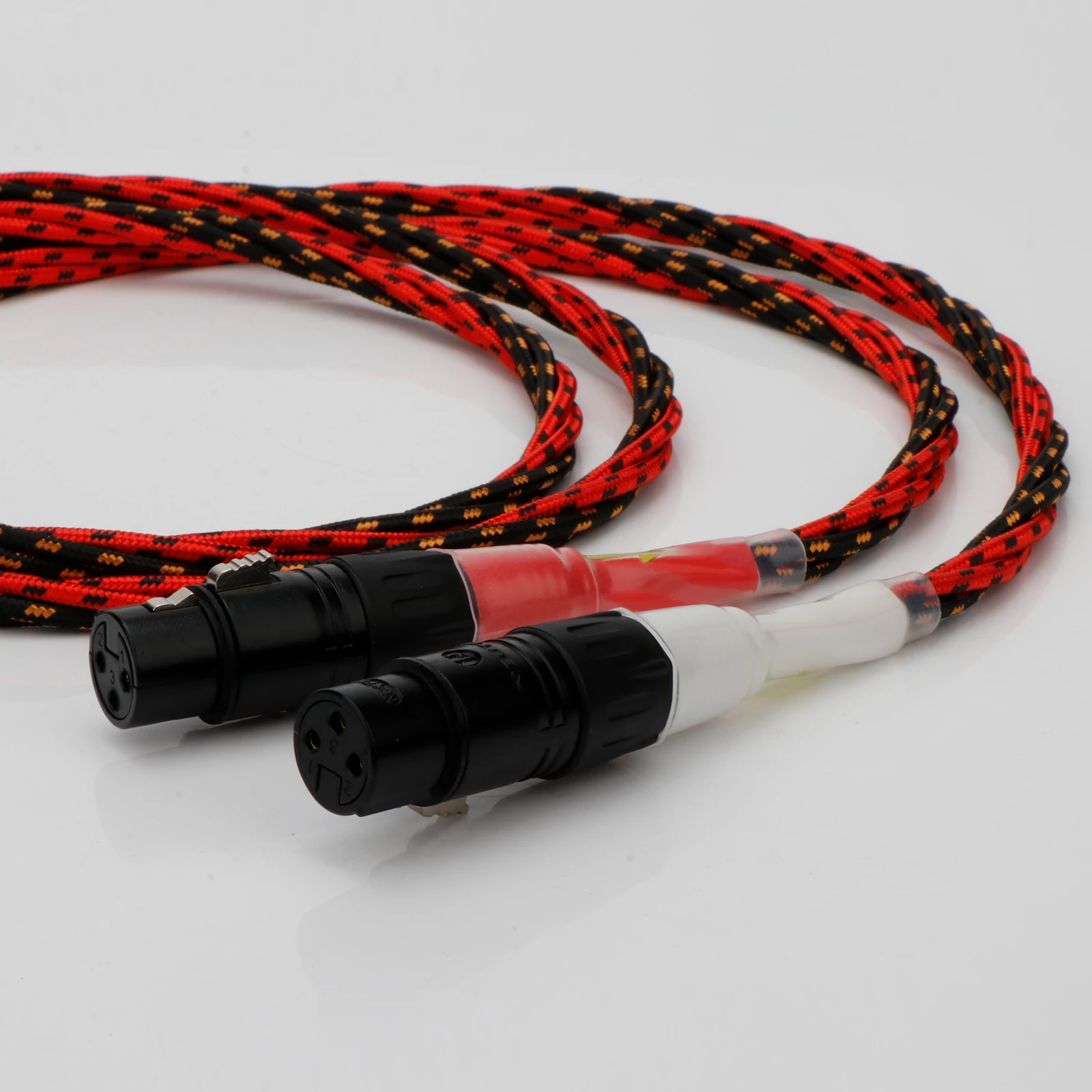 Pair XLR Audio Balance Signal Wire Silver Plated Flat Balance XLR Cables For Multimedia CD DVD Player AMP