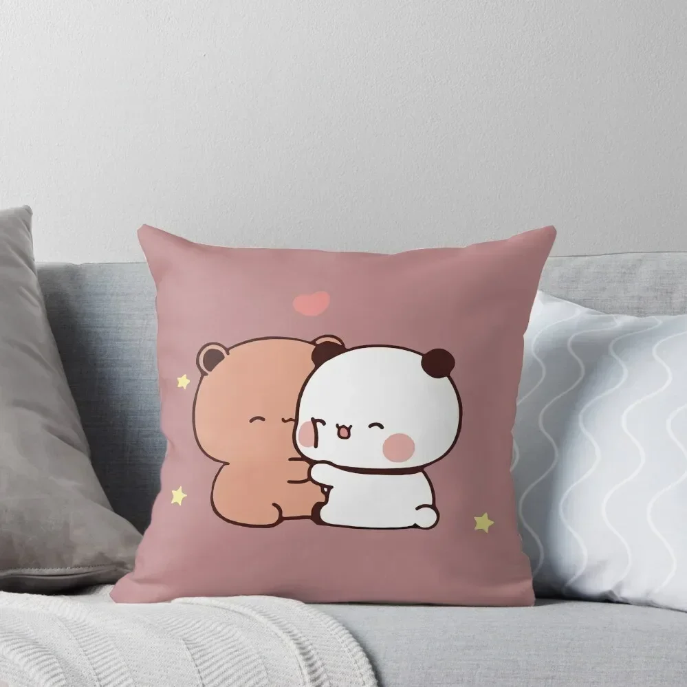 DuDu Bear and BuBu Panda’s Love?? Throw Pillow luxury home accessories ornamental pillows pillow