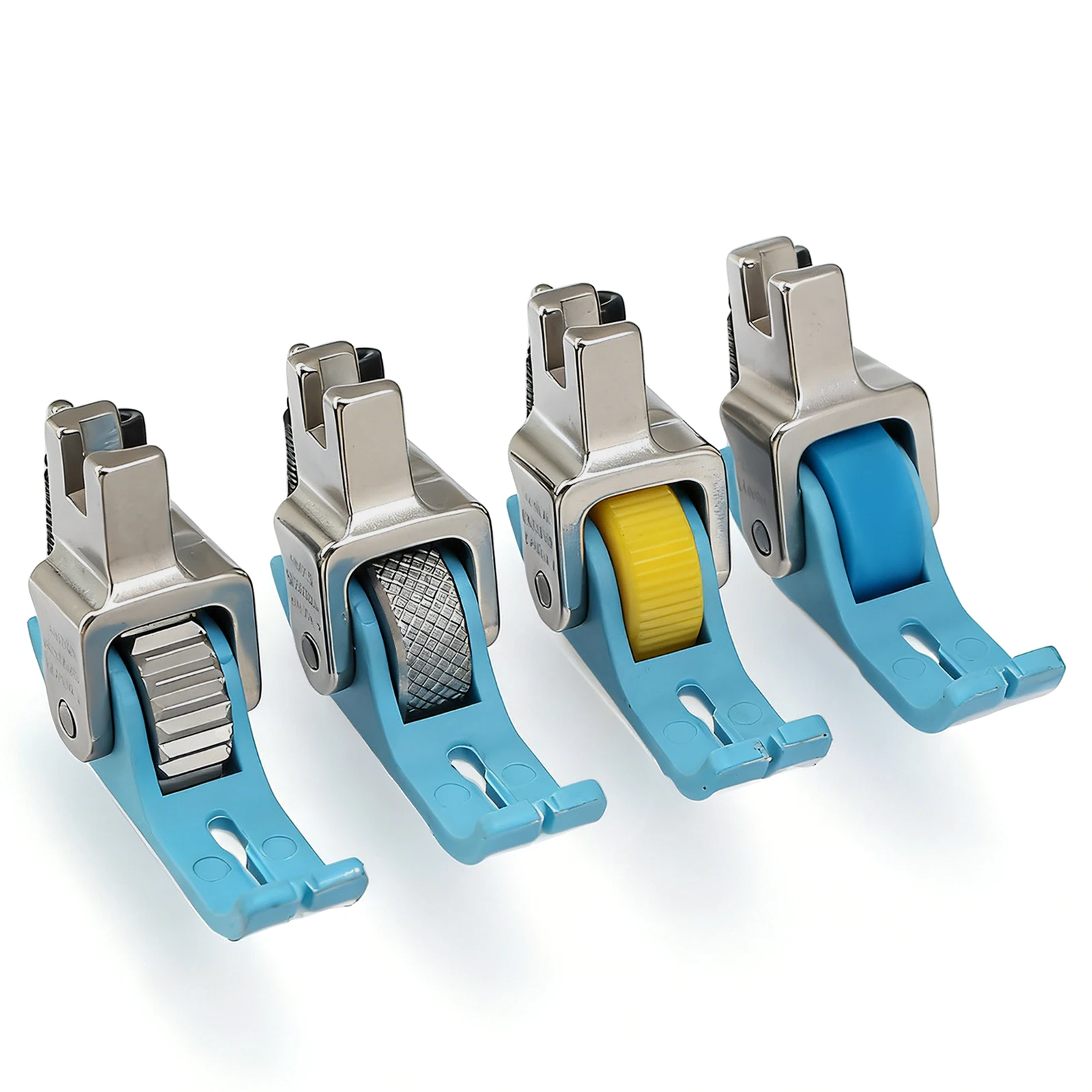 Heavy-Duty Narrow Non-Stick Roller Presser Foot For Singer Juki Industrial Single Needle Lockstitch Sewing Machine Accessories