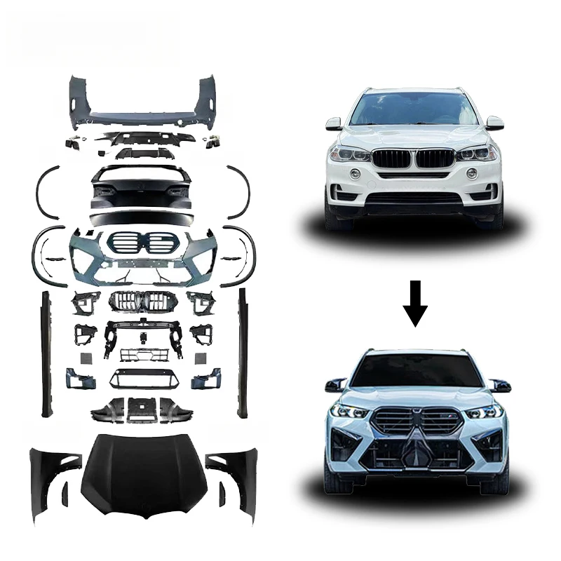 

Premium Car Accessories Factory Auto Bodykit 14-18 X5 F15 Old Model To New 24+G05 X5M Body Kit Upgrade Versio High Quality