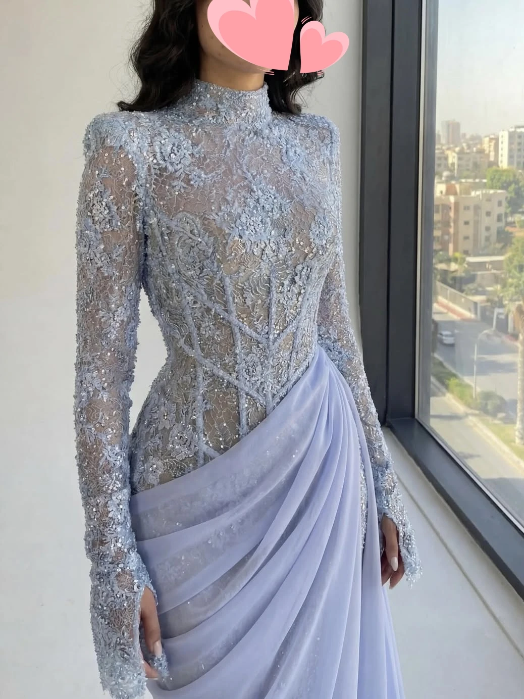Oisslec Prom Dress Elegant Vintage Sweet Lilac Mermaid Lace Chiffon Customized Formal Occasion Prom Dress Evening Party Gowns image 3