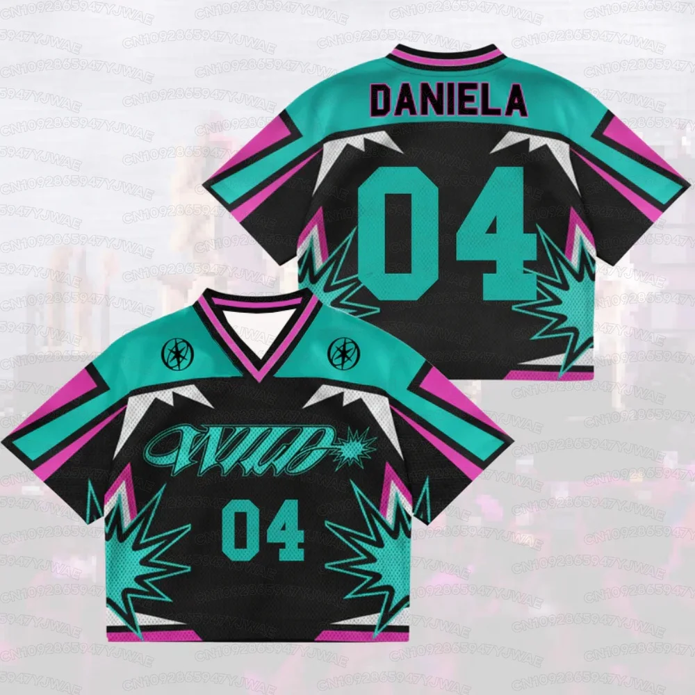 Summer Men's&Women's The Wild World Tour Katseye Jersey Fan Gift Plus Size Fashion Street Top Casual Kid T-shirt