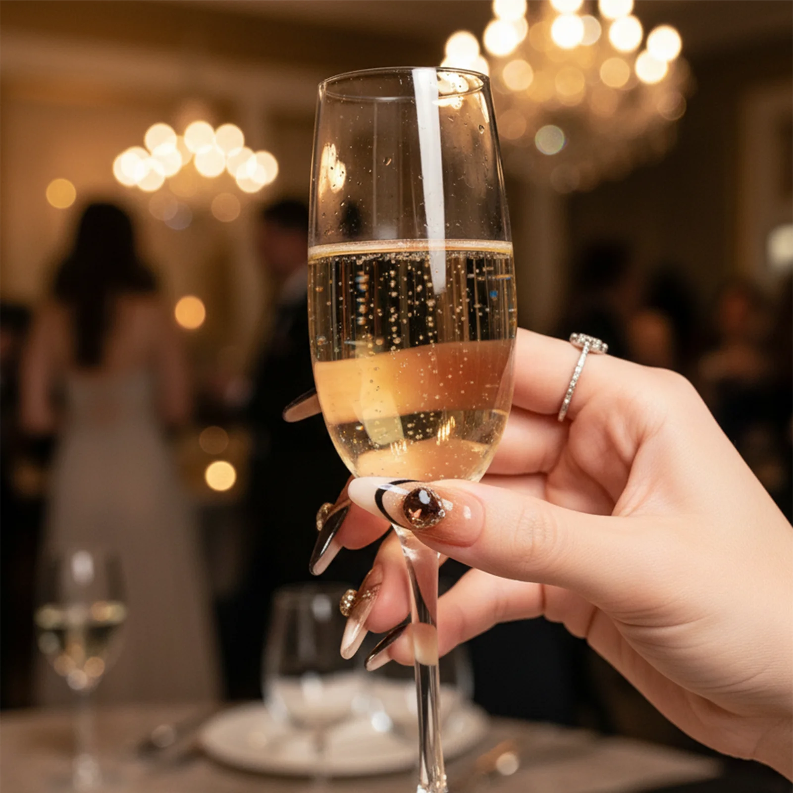 10 قطعة عين القط الكراميل الصحافة الفرنسية على الأظافر أنيقة انفصال الأظافر كاذبة لارتداء مأدبة حفل زفاف