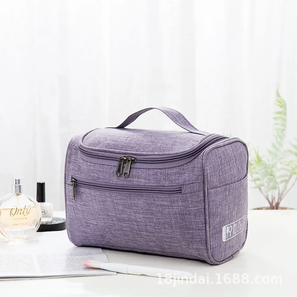 Casual Reizen Wassen Organizer Outdoor Vierkante Tas Opknoping Waszak Draagbare Cosmetische Tas Opslag Toilettas Oxford