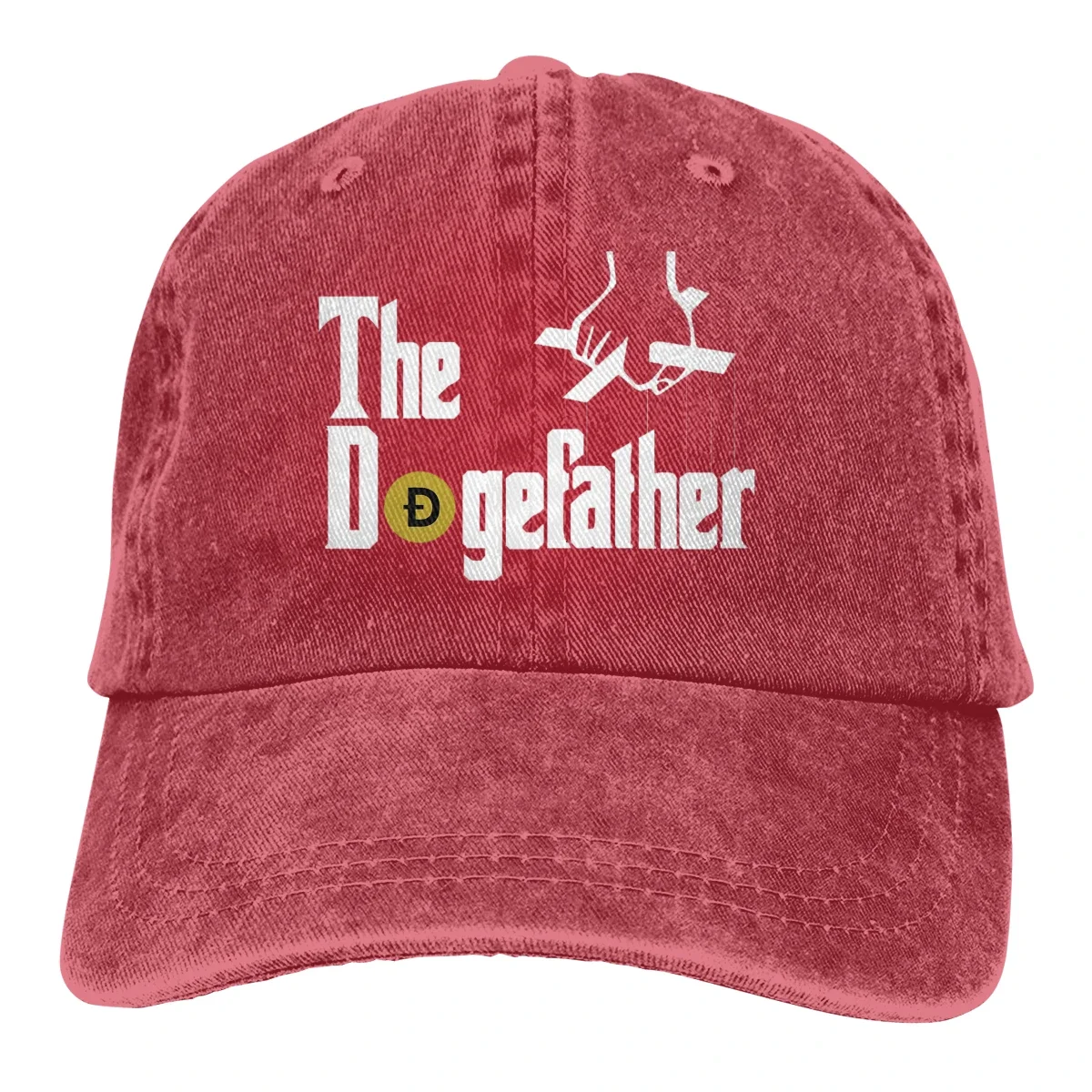 قبعة بيسبول يد من Dogefather للرجال والنساء ، إيلون ، مسك ، ألوان مضحكة ، قبعات Snapback للصيف