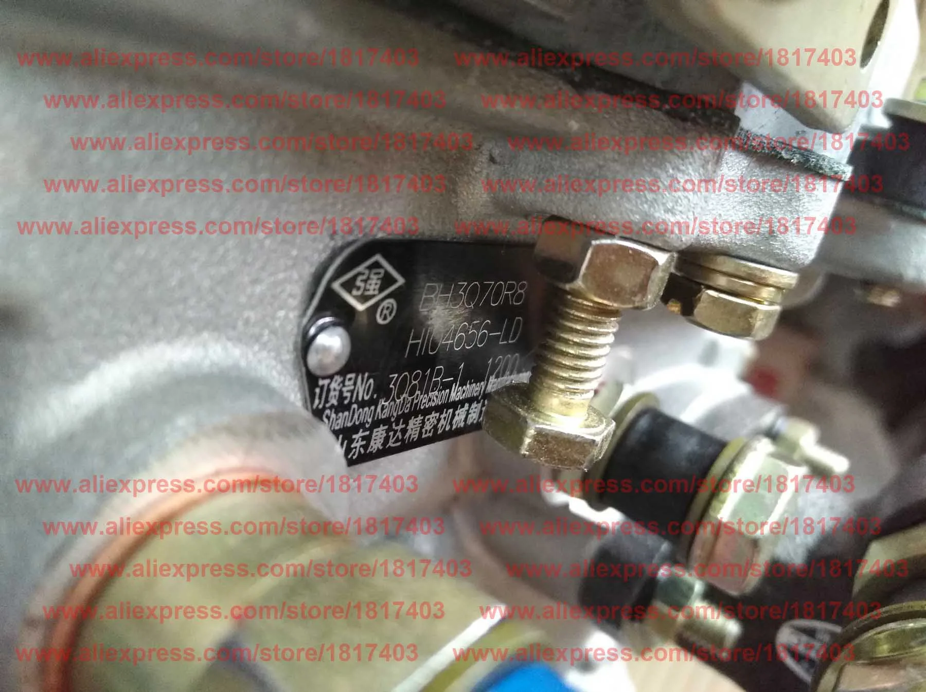 Kangda 3Q81B-1 / BH3Q70R8 Fuel Injection Pump , Laidong LL380B Engine Parts