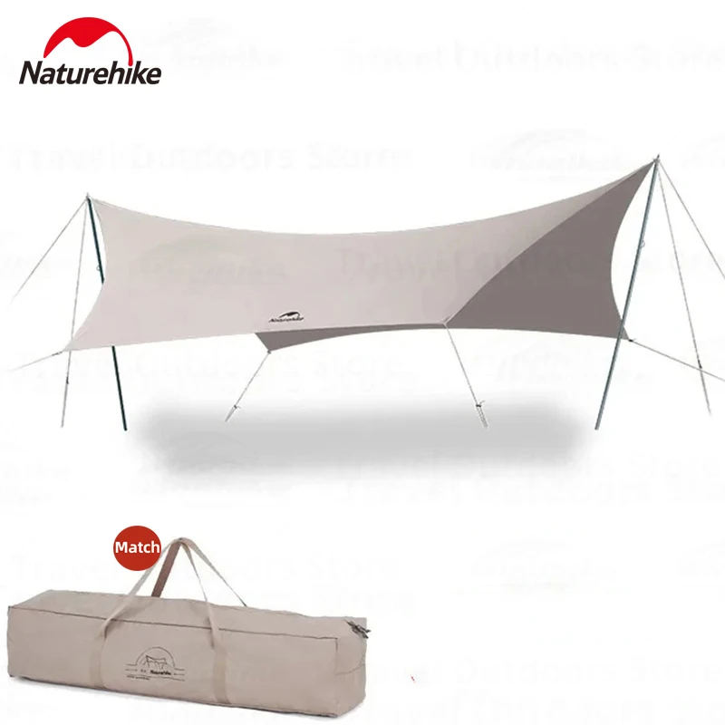 Naturehike Camping Sun Shelter 15-20 Persons Glamping butterfly Canopy 10000mm Waterproof UPF 50+ Outdoor Picnic Sunshade Canopy